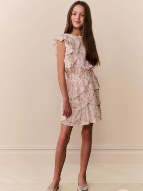Love Shack Fancy Tween Blooming Floral Decker Dress. 100% Cotton. 10y